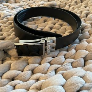 Black Leather Belt - Size 38/40